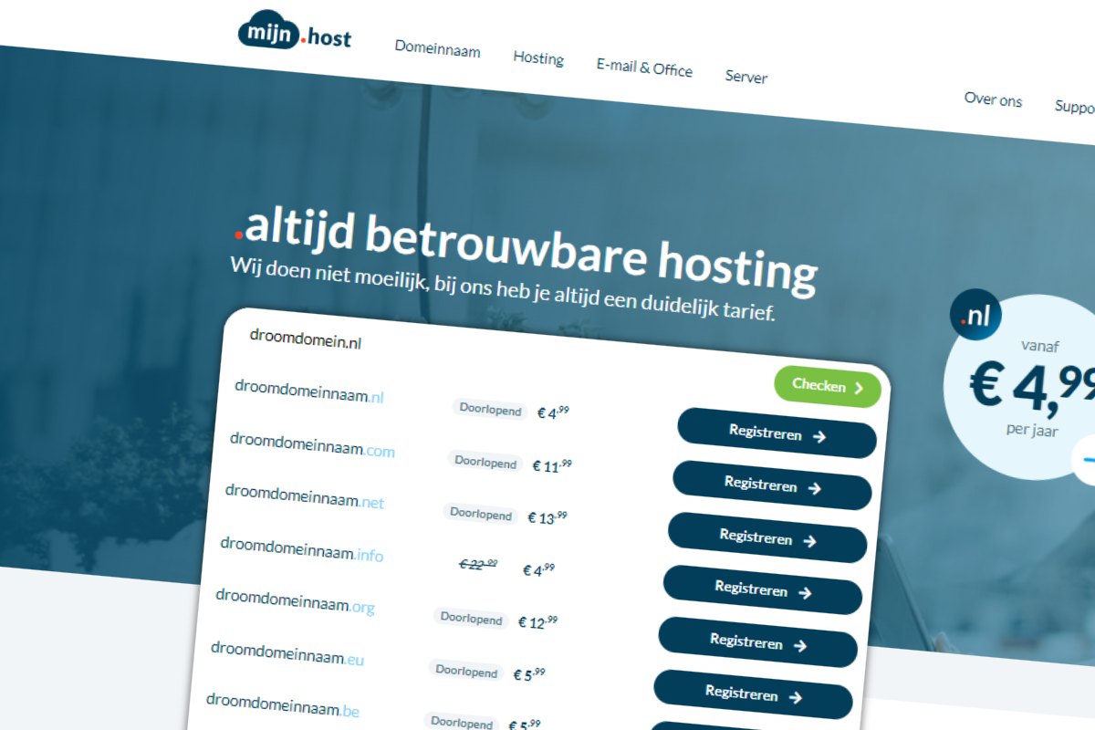 domeinnaam checken bij mijn.host